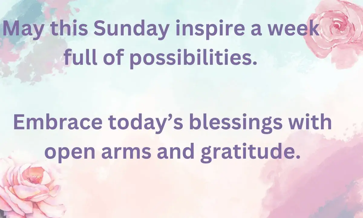 Importance of Sunday Blessings