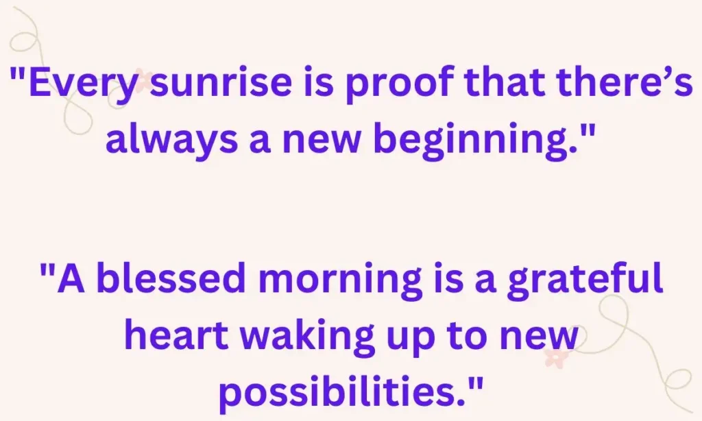 Good Morning Blessings Quotes