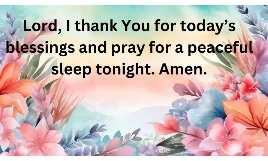 Good Night Prayers and Blessings