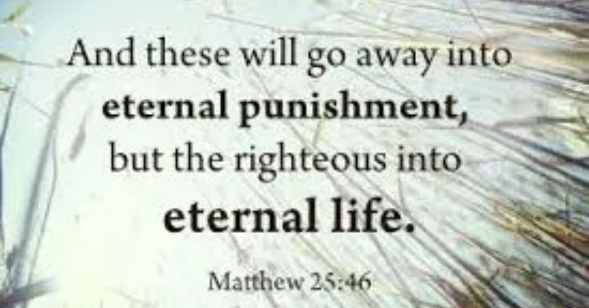 punishment may or may not be eternal